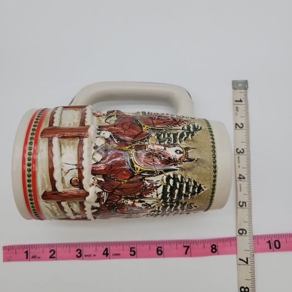 Anheuser-Busch Budweiser Stein Vintage (1984) Holiday Series Covered Bridge - Picture 7 of 8